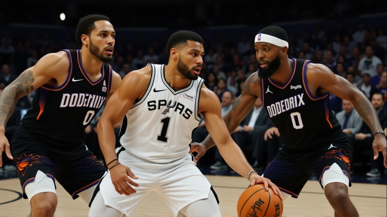 Suns stop Spurs' perfect start as Booker outshines Wembanyama in 130-118 win